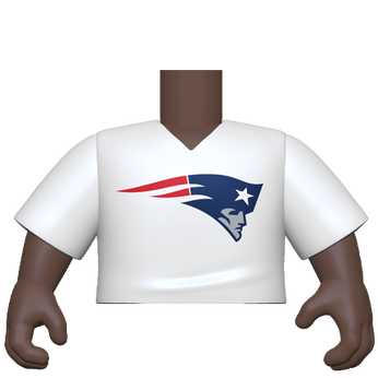 PY: Torso- ML SK4- VNeck(WH) Patriots, Image 1